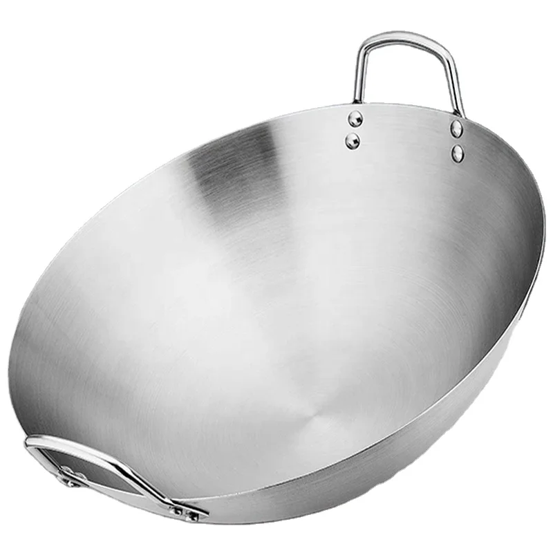 kitchen items sincerity high quality  carbon steel wok stainless steel chinese wok pan