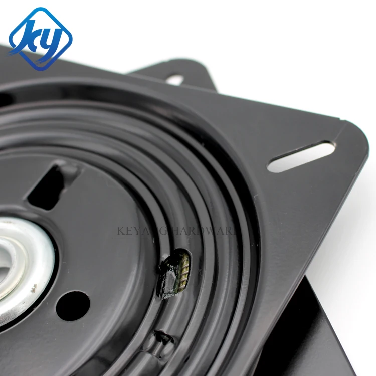 Furniture Spare Parts 6 Inch 90 Degree Metal Rotating Turntable Lazy Susan Swivel Chair Plate For Barstools