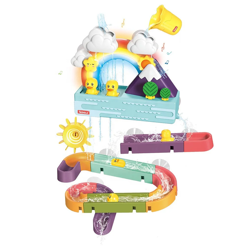 Amazon новейший дизайн утка для ванны самодельная сборная игрушка для ванной детский игровой инструмент для игр в воде с присоской летняя игрушка для детей