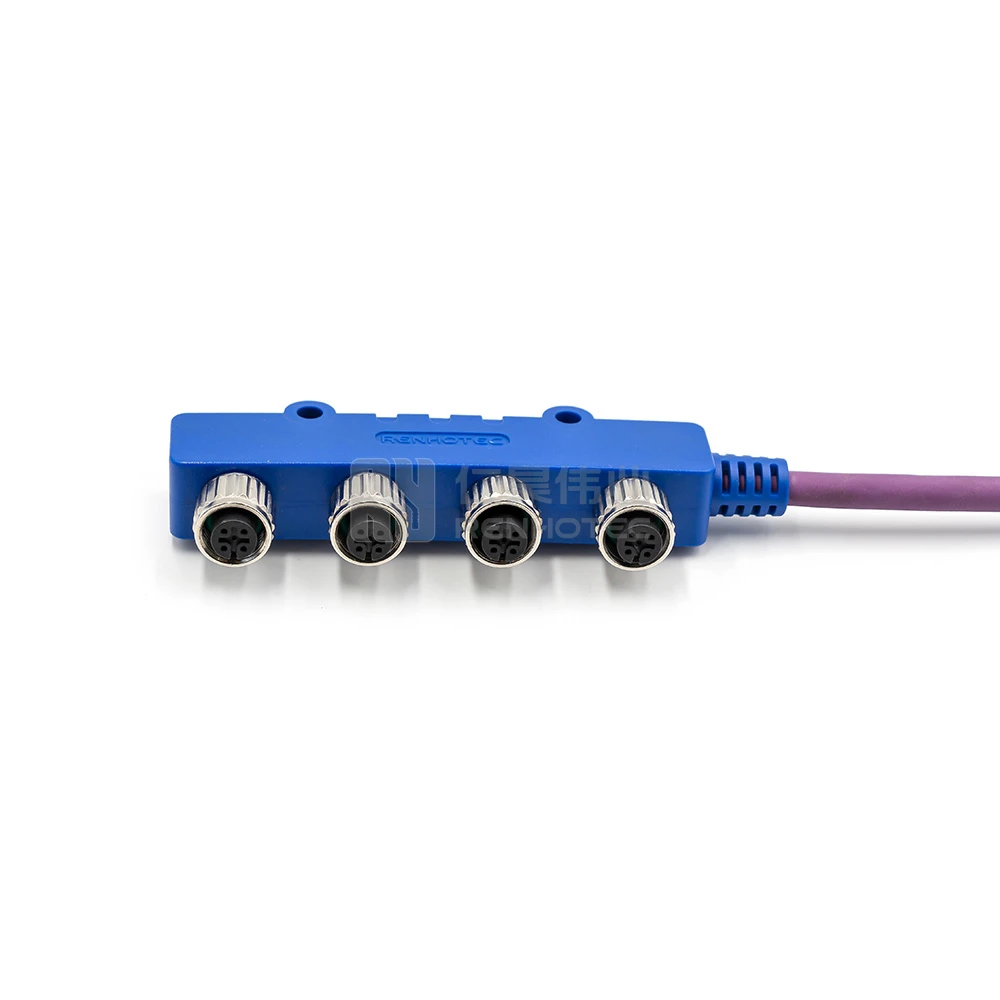 NMEA 2000 M12 IP68 waterproof female male wire cable circular connector
