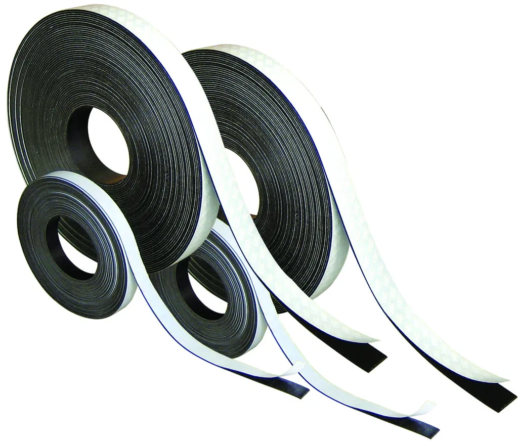 Magnet Strip With Adhesive Tape Flexible rubber magnet soft rubber magnetic strip