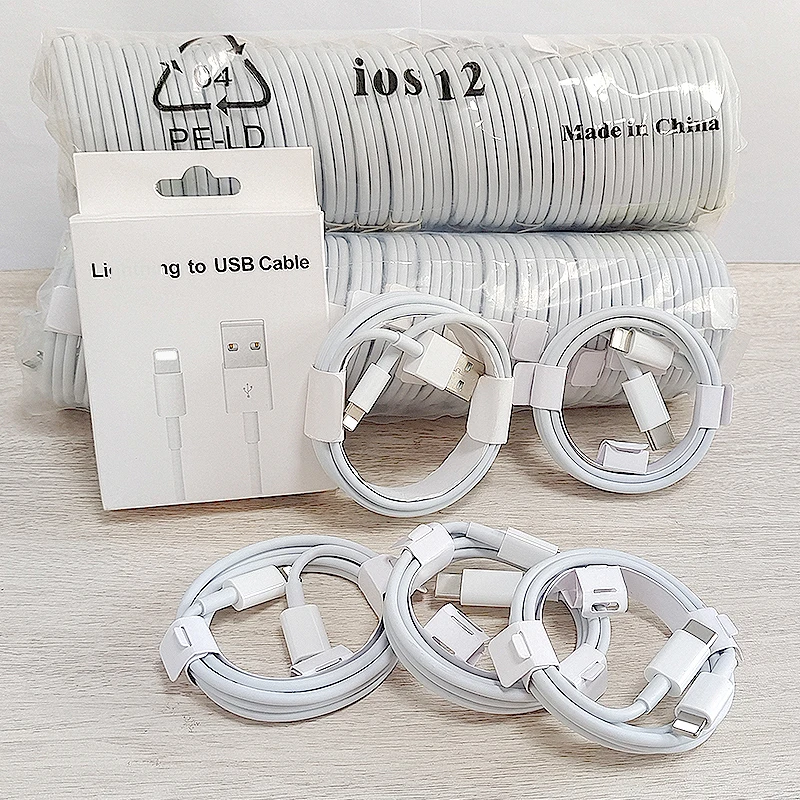 Cheap Cable For iphone Charger With Box Packing ODM OEM USB Cable For i phone IOS Charging Charge Data Cables With Lightning