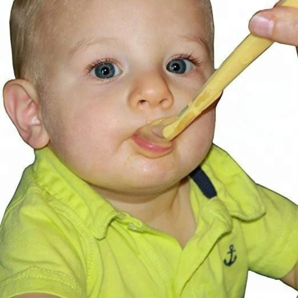 Wholesale High Quality Silicone Kids Spoon Baby Training Tableware Spoon Kids Feeding Soft Silicone Baby Spoon
