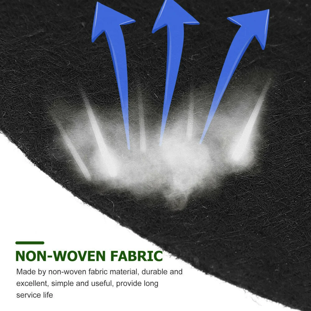 High Quality 62cm Non-Woven Fabric Protector Mat Plant Cover Weed Barrier mats degradable Tree Mulch Ring