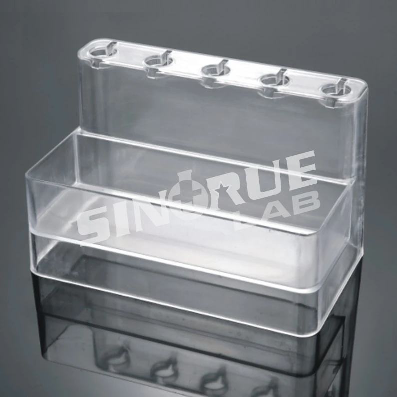 Lab PP Transparent 5 Holes Pipette Stand