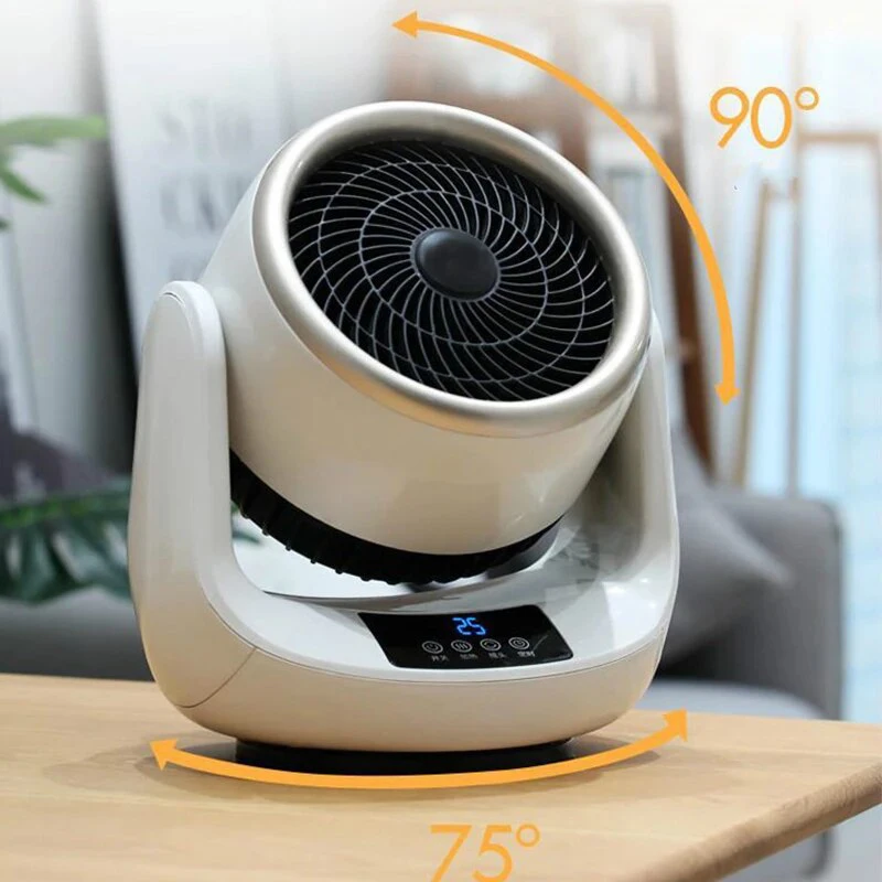 2 In 1 Remote Timing High Power Fast Heating Wire Space Air Hot Smart Home Heater With Head Shaking Display For Room Desk Winter