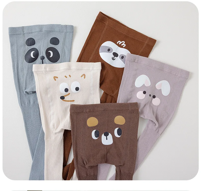 cartoon cute Anima children cotton soft PP leggings baby tights without  foot Baby Boys Girls comfortable tights
