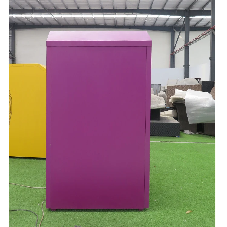 Factory Customized Large Clothing Donation Box Steel Collection Drop Off Metal Clothing Donation Bin