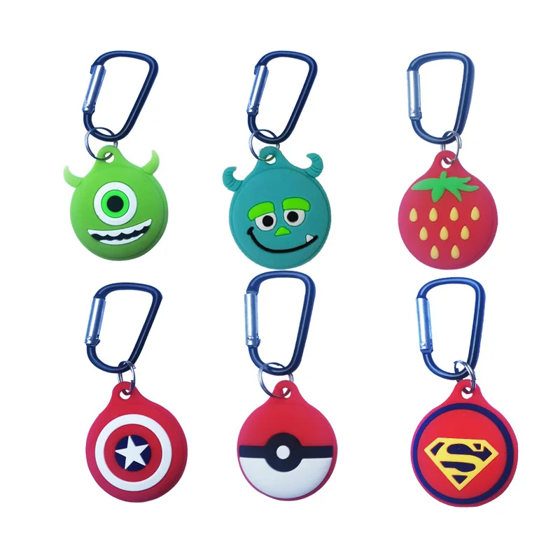 Soft Silicone Case for Air Tag Wholesale Anti-Lost Cute Cartoon Monster University Mike Cover for Airtag Tracking Device Cases