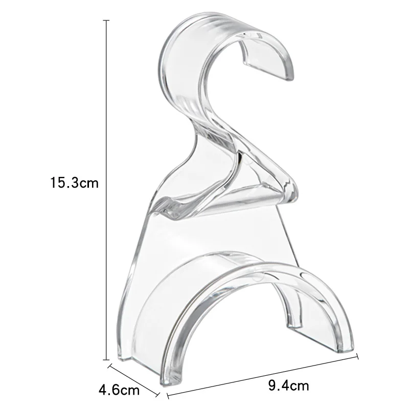 Factory Wholesale New Arrival Transparent Durable Hanger Custom Bag Storage Clear Acrylic Hooks Hanger