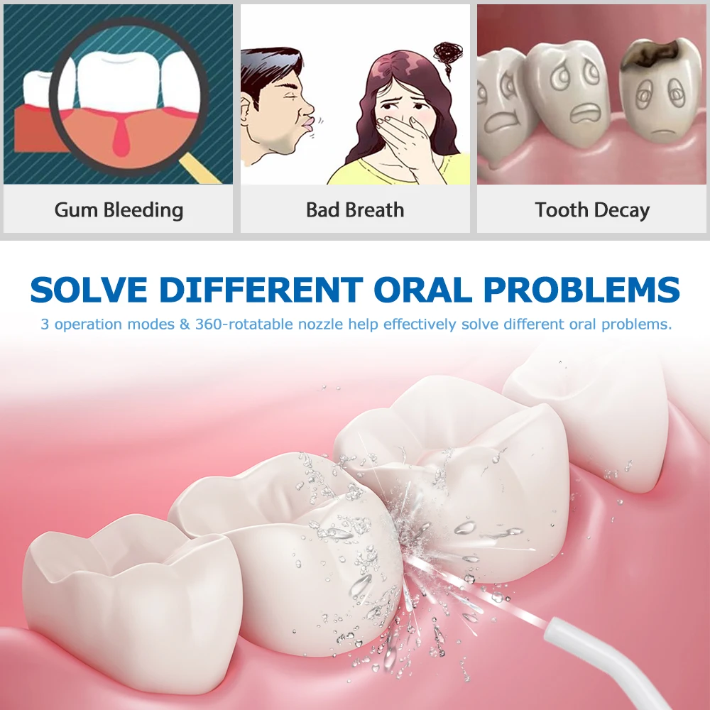 Mornwell Top Selling Rechargeable Cordless For Oral Cleaning And Teeth Whitening Oral Care D52 Portable Water Flosser