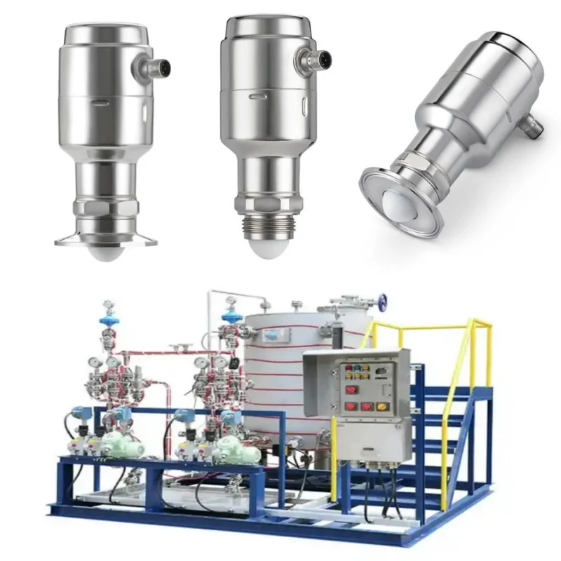 The Oil Skid Mounting Is Equipped with the Rosemount 1408H Non-contact radar Level Transmitter and 2120 Level Switch