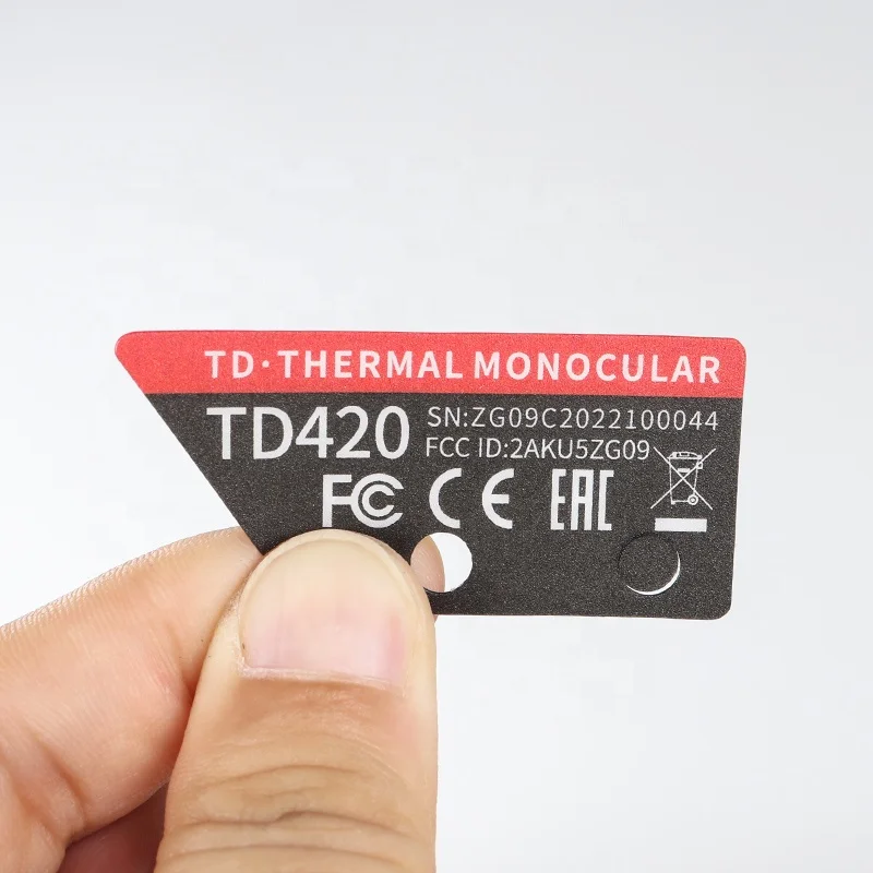 Custom printed PVC double-sided adhesive industrial label sticker