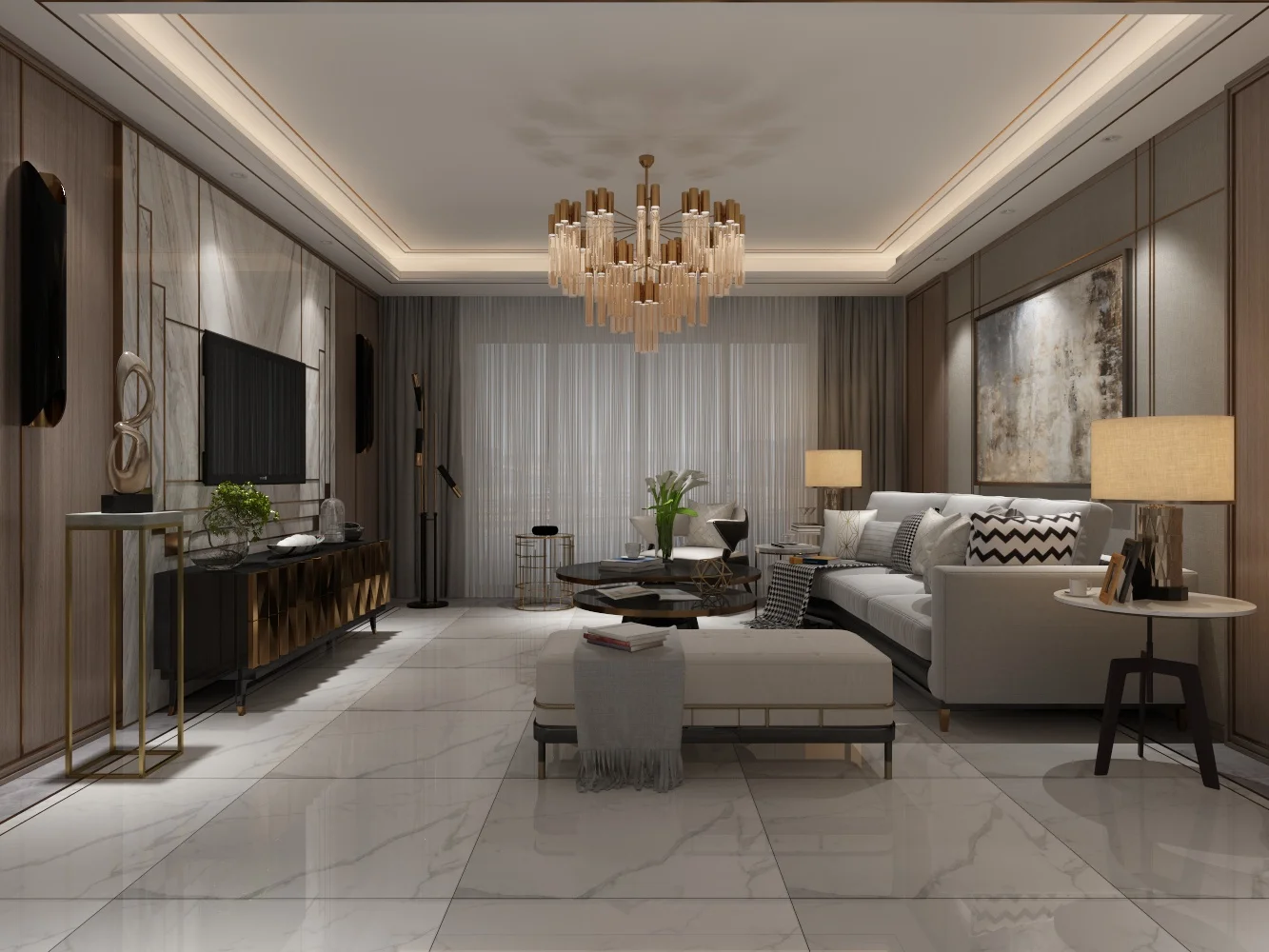 60x60 Cheap price carrara white marble glazed porcelain polished floor and ceramic wall tiles for living room