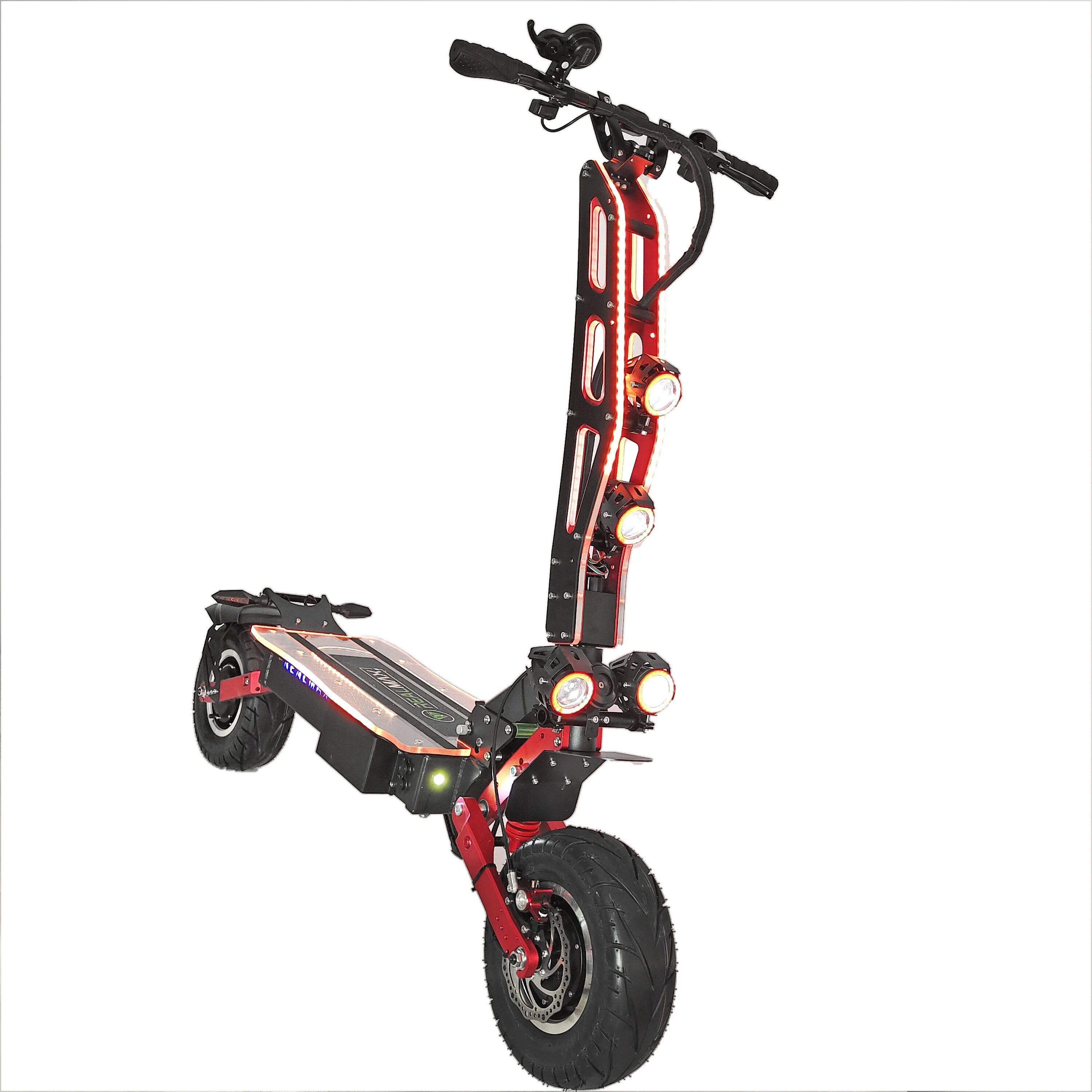 Недорогой Электрический скутер для взрослых с толстыми шинами REALMAX fast 8000 Вт 13 дюймов
