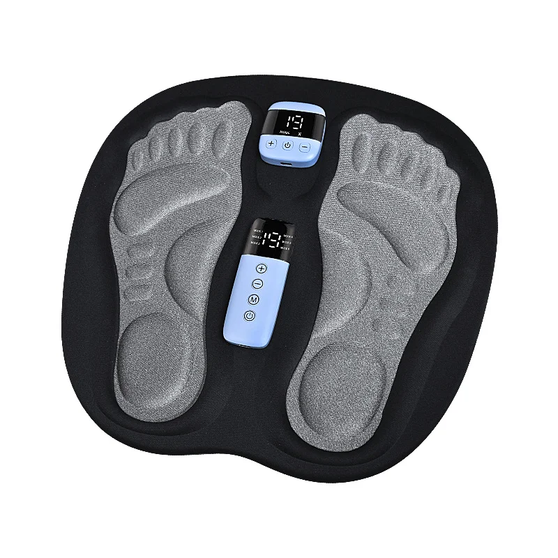 EMS Foot Pad Micro-Current Pulse Foot Massager with Remote Control Acupoint Foot Massage Machine Leg Pad