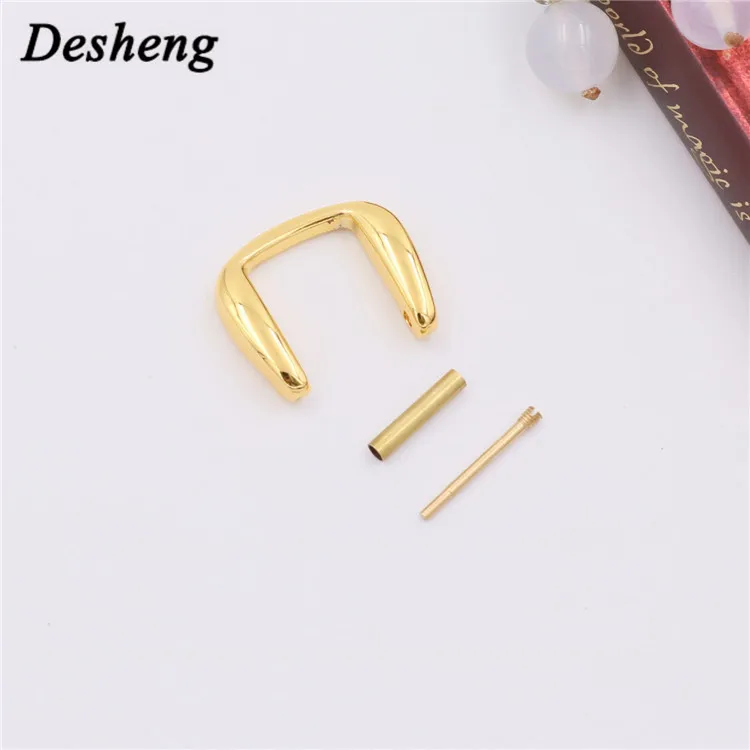 Strange Shape Short Square Screw D Ring Handbag Accessories Metal DIY Bag Kit D Ring Connector