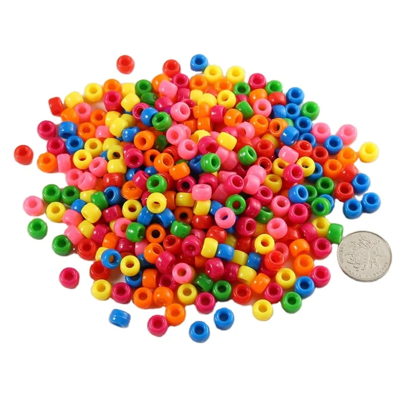 6* 9mm Hair bead kit hair accessories various colors small beads used for crochet twist Braid Tools