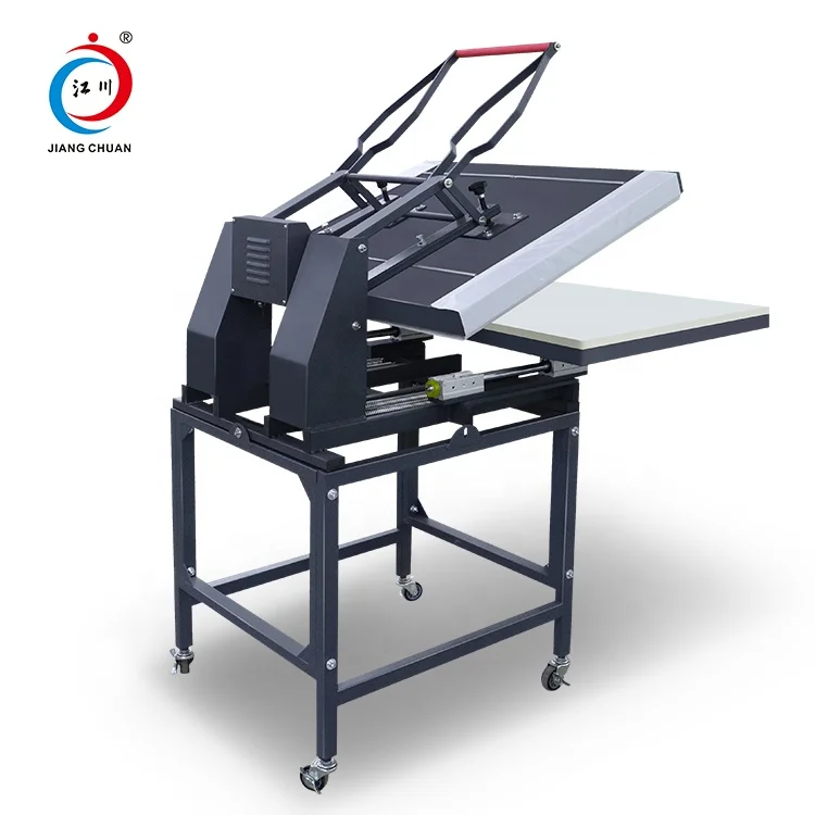 Big Size Manual Heat Transfer Machine 80x100cm Skateboard Press 31x39 inch one station flat manual large format heat press