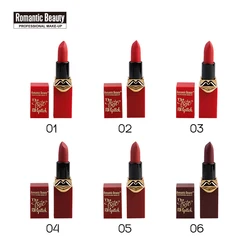 Романтический красота 6 видов цветов Набор матовых помад, макияж, губная помада, Макияж для губ, Длительное Действие, губная помада телесного цвета, макияж, губная помада, Mujer Maquillage