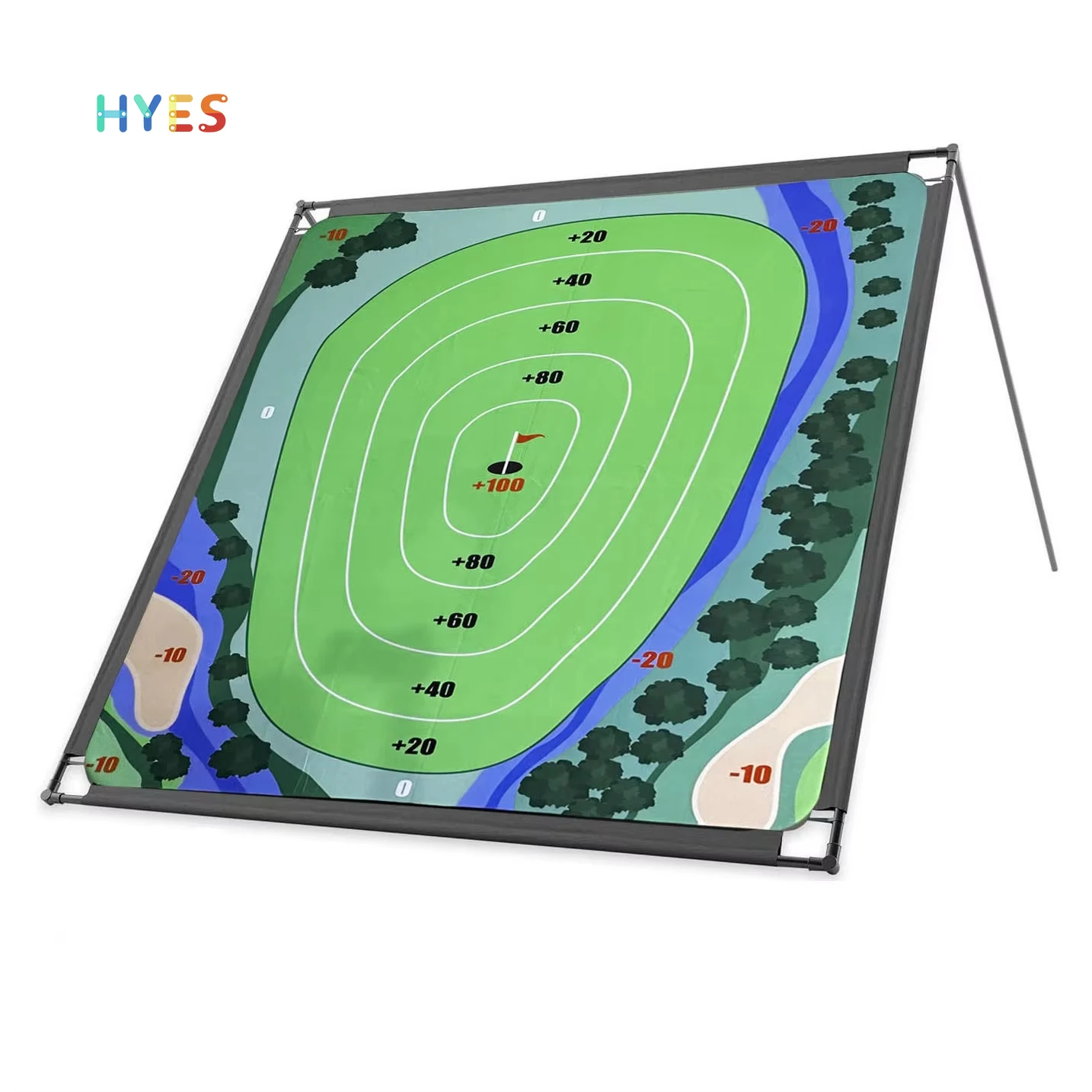 Huiye New Golf Chipping Game Original Portable Golf Game Chipping Practice Indoor Outdoor Swing Mat Sport Toy For Junior Golfers