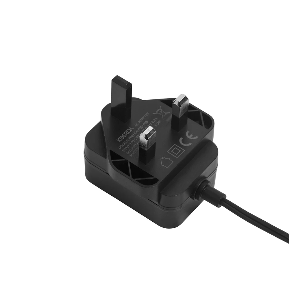 Versatile 100-240V Wall Plug Adapter: 9V 0.5A & 5V 1A/2A Options