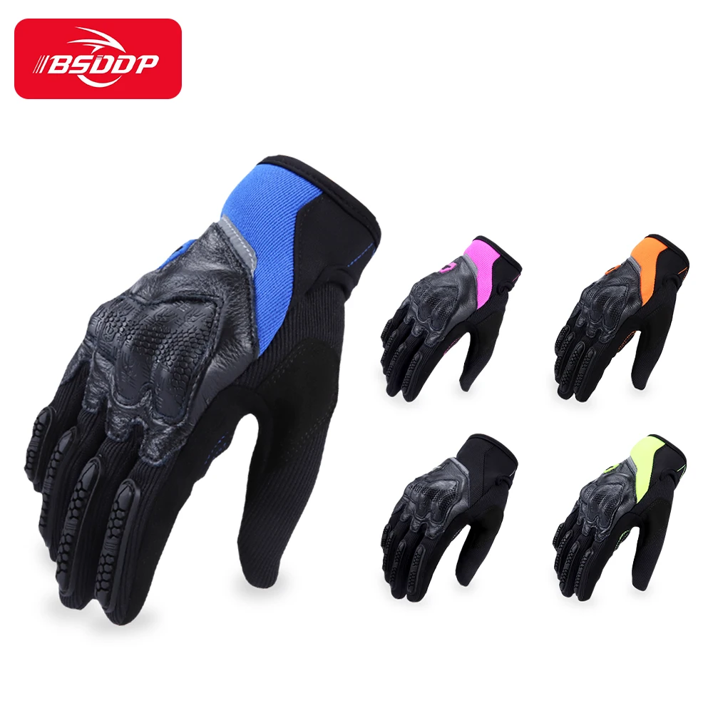 Manufacturers direct cross-border special for motorcycle riding gloves anti-slip wear-resistant touch-screen full-finger gloves
