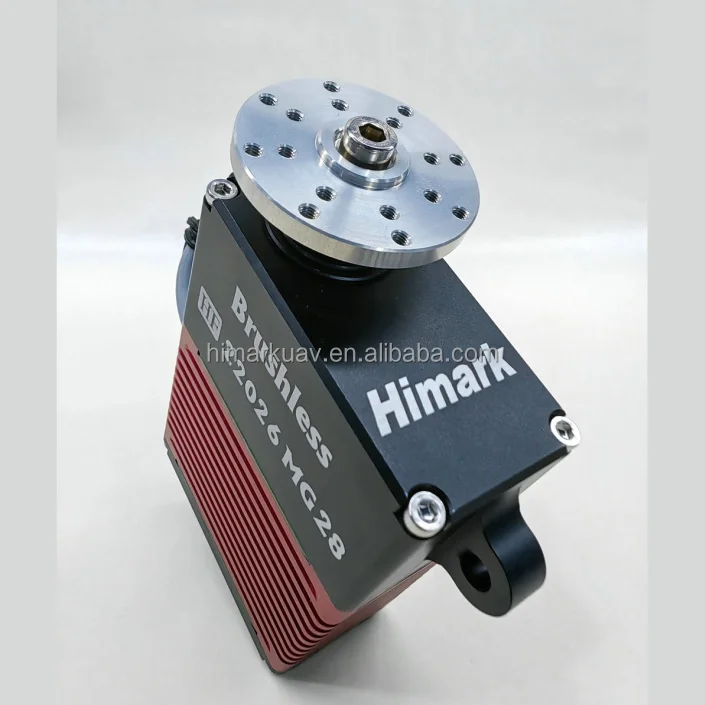Himark Industrial High Torque 12V PWM+RS485 220.0 Kgf.Cm 35Mm Servo Factory Gear Aluminum Brushless Servo Motor for Thrower