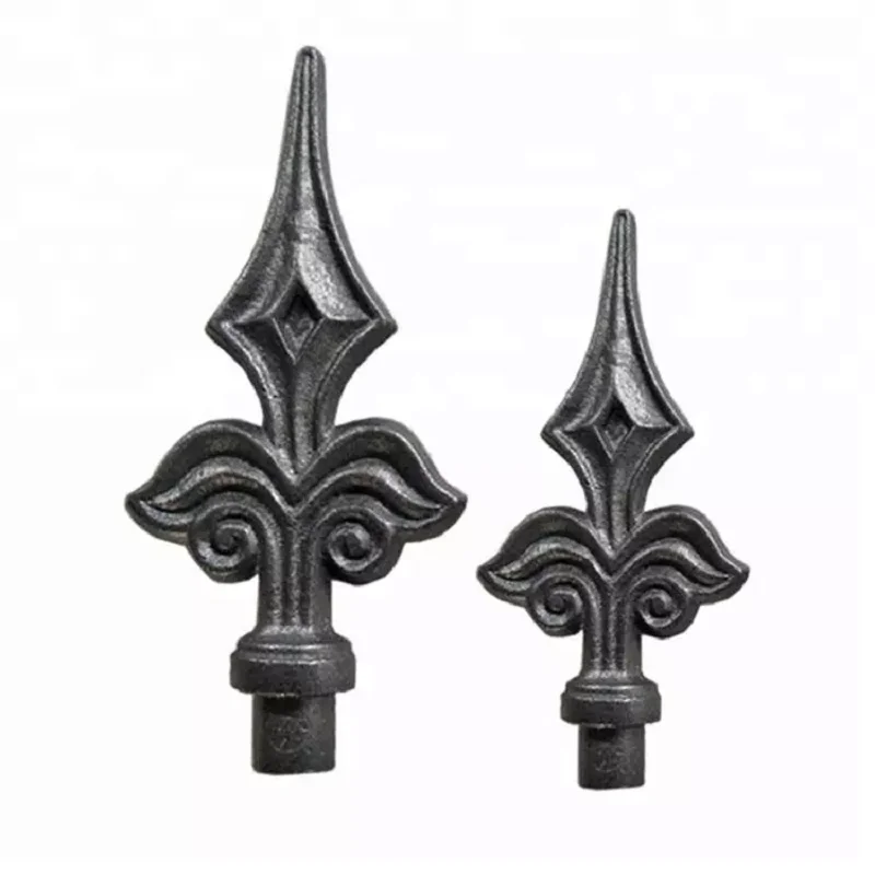 Latest Russian Design Hot Sale Factory Metal Cast Steel Forged Spearheads for Fences Gates Decorative Accessories