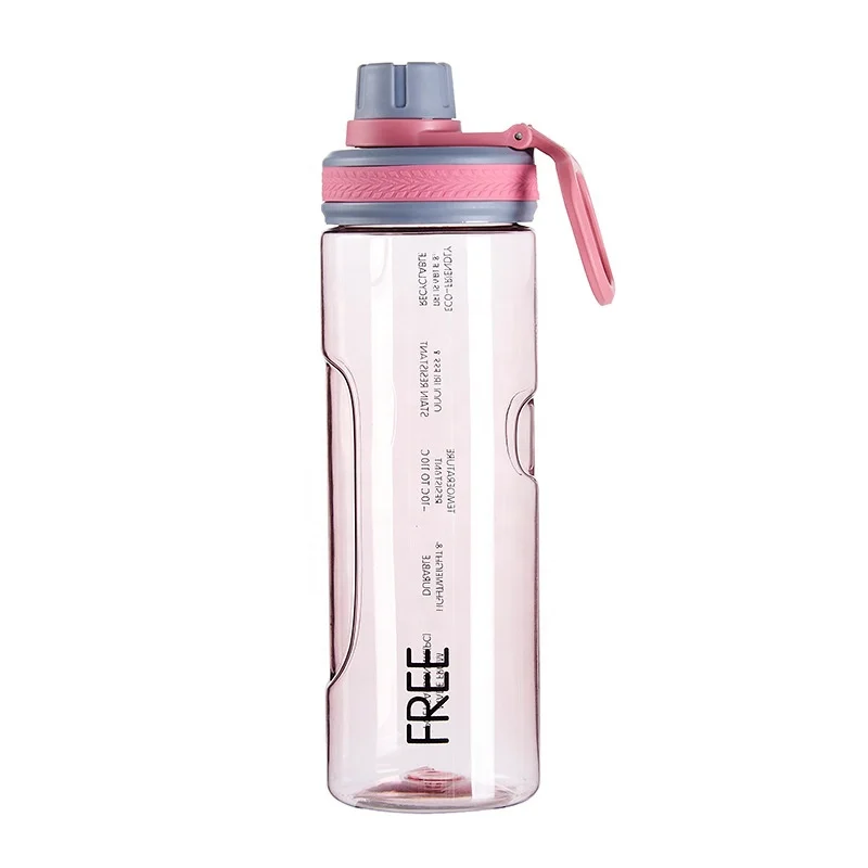 Eco friendly PC 650ml plastic sport water bottle customized design with phone holder