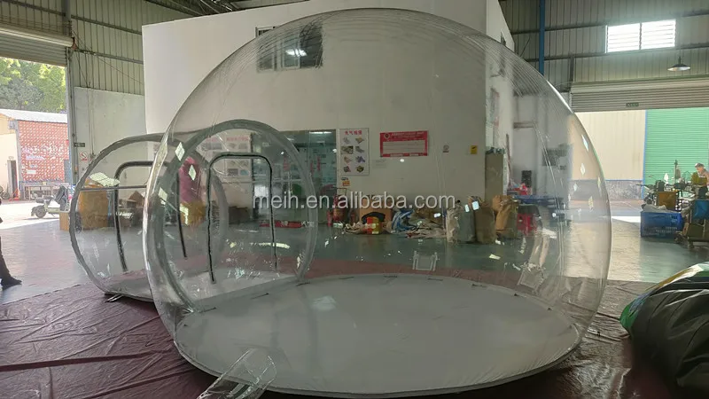 New design outdoor Inflatable glamping tent bubble tent transparent dome camping clear tent for sale