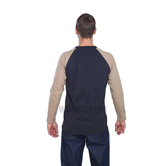 Fireproof Workwear Shirts Blue Fire Resistant Shirts for Men
