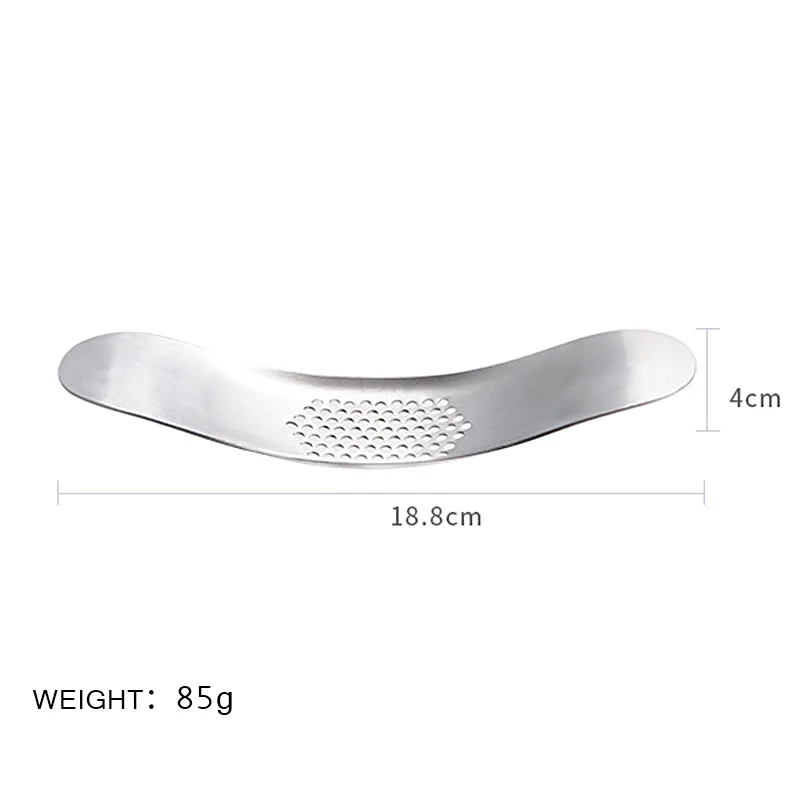 New arrival full stainless steel garlic rolling press for home kitchen