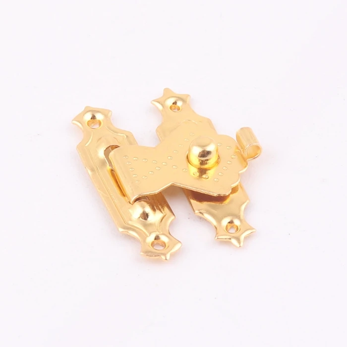Small Gold Color Metal Jewelry Box Clasp Lock for Wooden Gifts Accessories