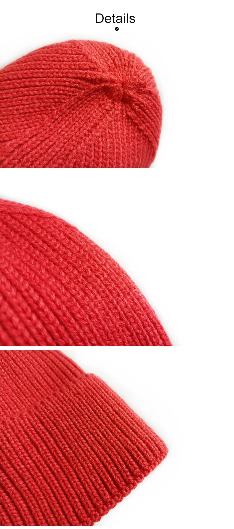 Wholesale Fashionable Lady and Girls  Solid Color Warm Winter Beanie Knitted Hats