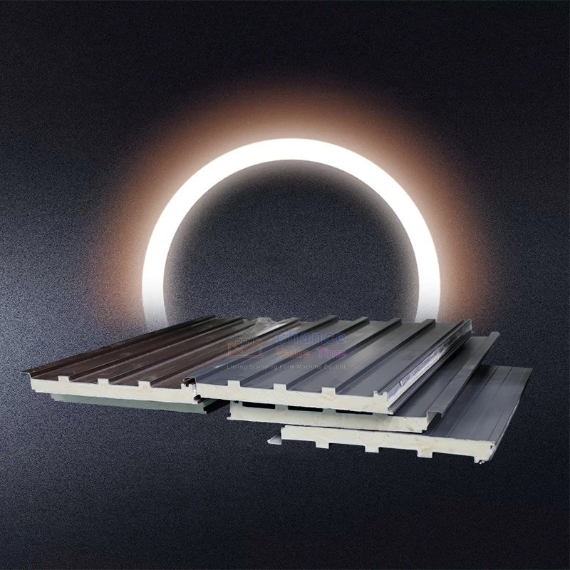 Hot selling insulation metal sandwich panel LM-PU panel 072 sandwich panel homes for home building materials