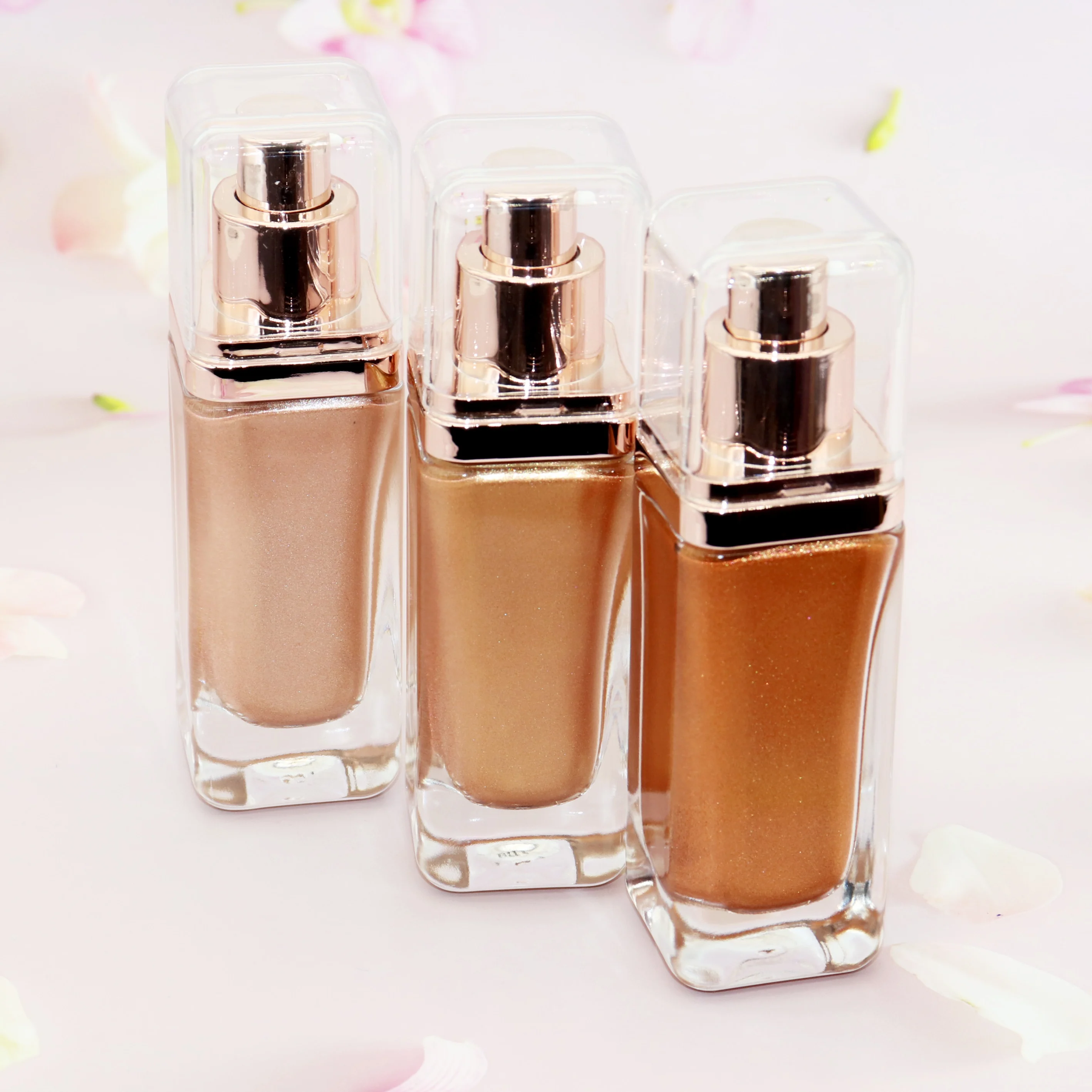 Private Label Wholesale Glow Lotion High Quality Body Shimmer Oil Non-Brand Makeup Face and Body Glitter Highlighter Spray