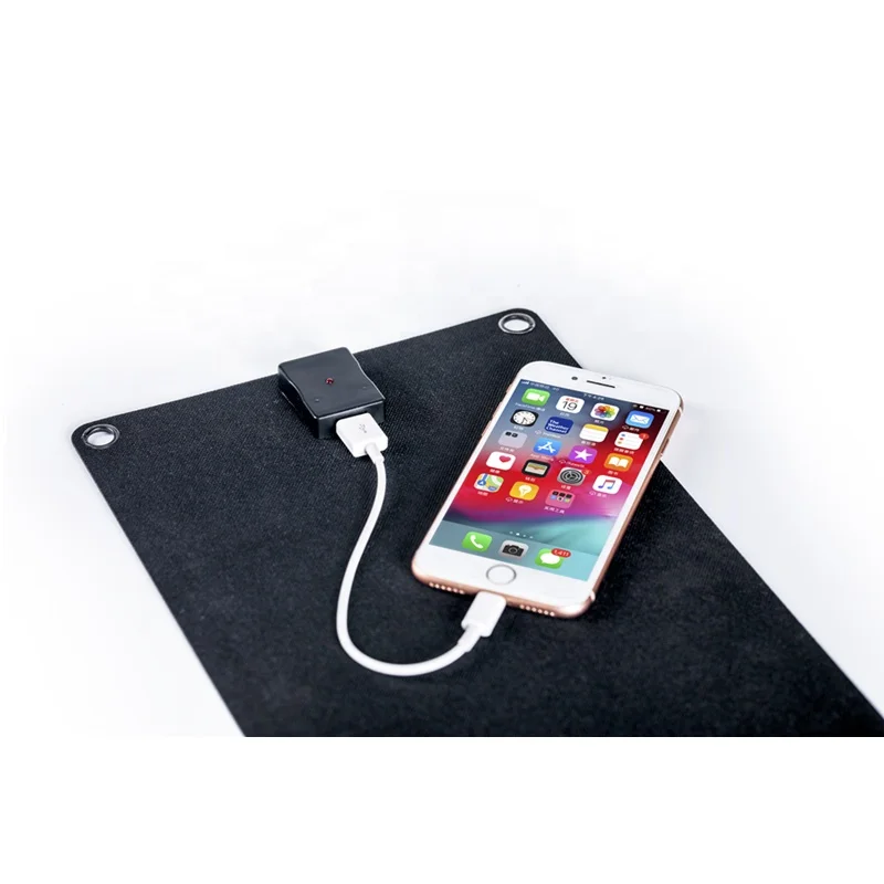 Waterproof cloth 10W usb output solar panel charger for mobile phone