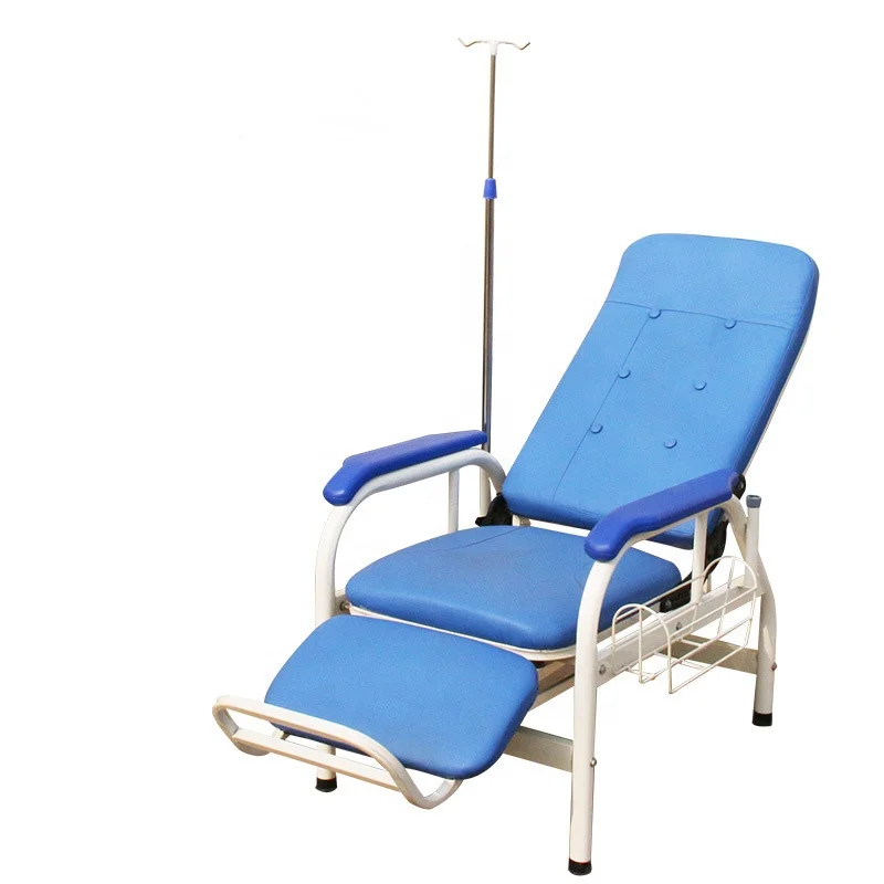Medical Recliner Infusion Chair Manufacturers Used Lie Down Patient Companion Bed Chair Reclining Blood Transfusion Chair