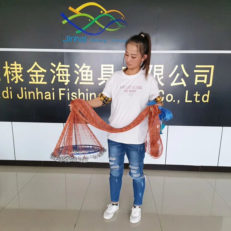 Thailand Brand Mesh Fishingnet Cast Net Casting American Style Nylon Fish for Wholesale