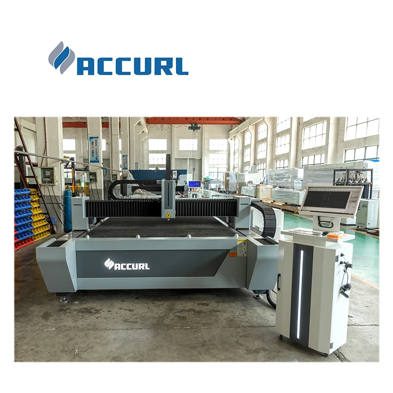 ACCURL 1000W Aluminum Laser Cutting Machine for Sheet Metal and Tubes with Servo Motor and Essential Core Components Included