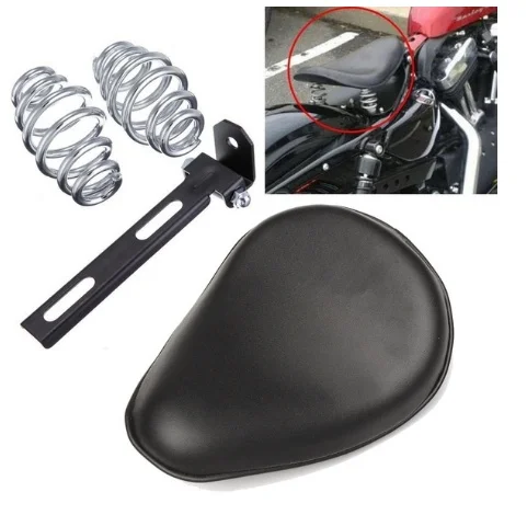 Motorcycle 3inch Chrome Spring Solo Bracket Seat