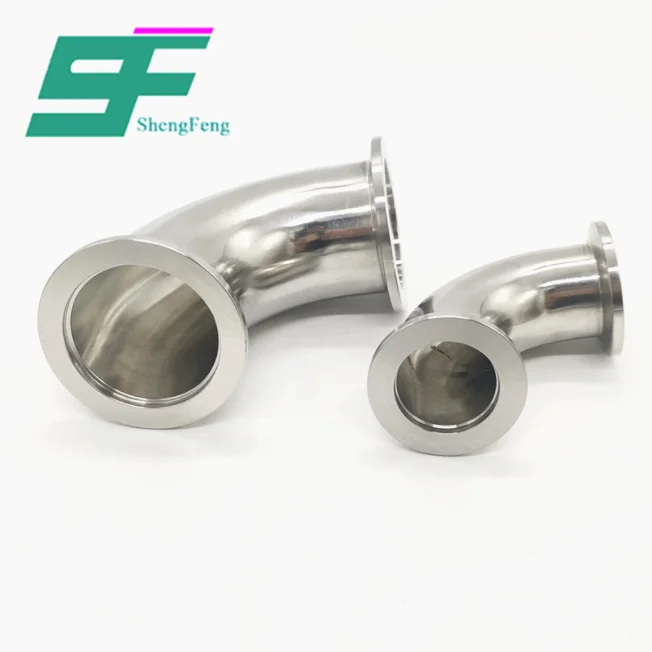 ShengFeng SS304 санитарная нержавеющая сталь вакуумный KF фитинг KF 90 градусов коленчатый пивоваренный продукт