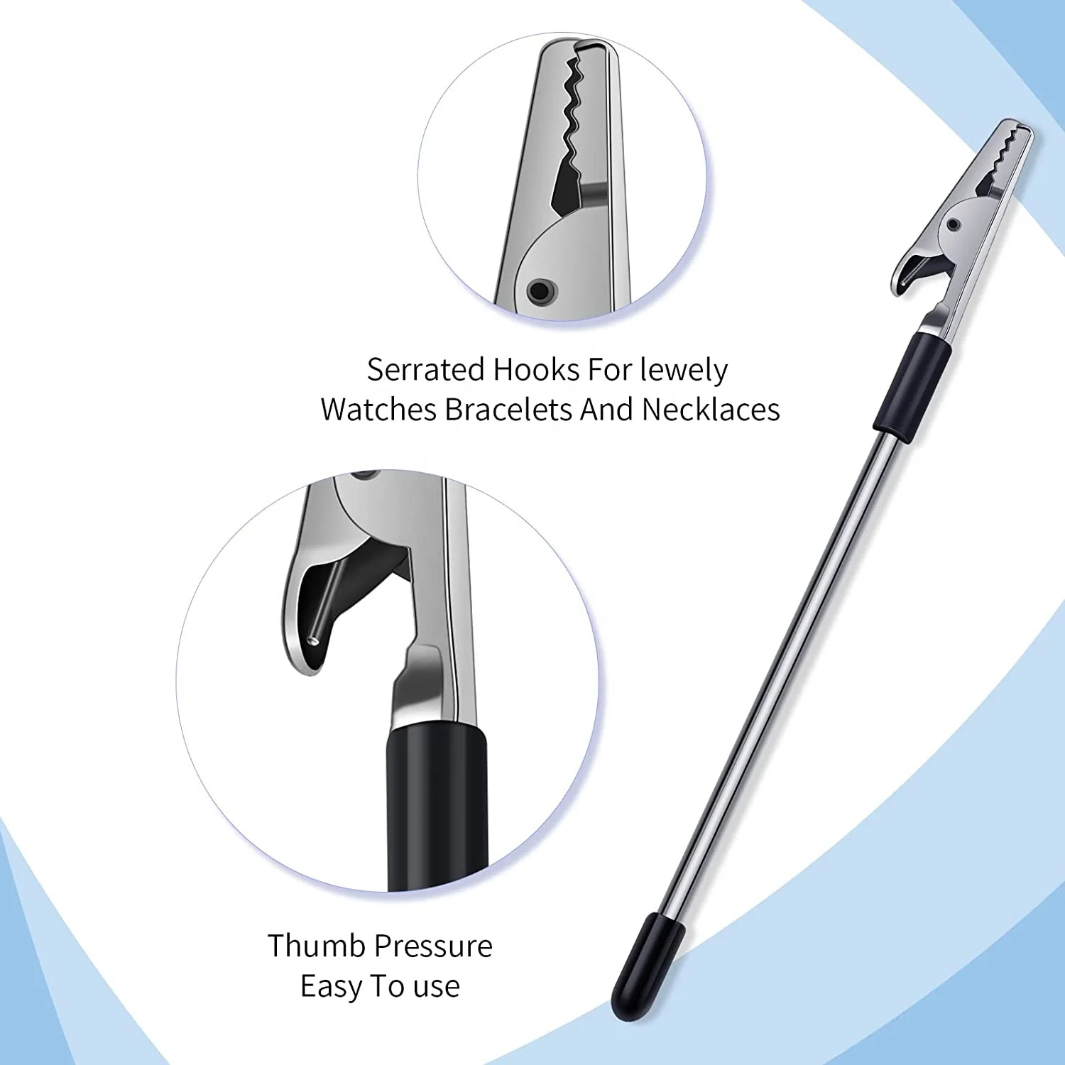 YS1232 Alligator Place Paper Nam Card Holder Photo Note Stand Memo Clips Bracelet Tool Necklace Jewelry Helper