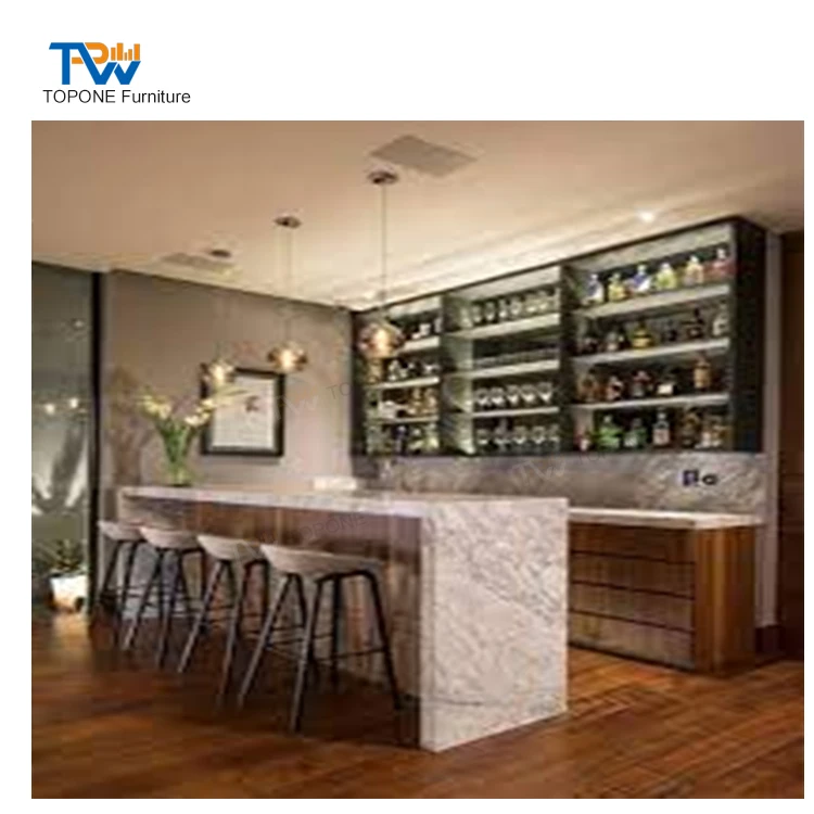 Custom Made Wooden Bar Design Modern Wooden Cafe Bar Counter