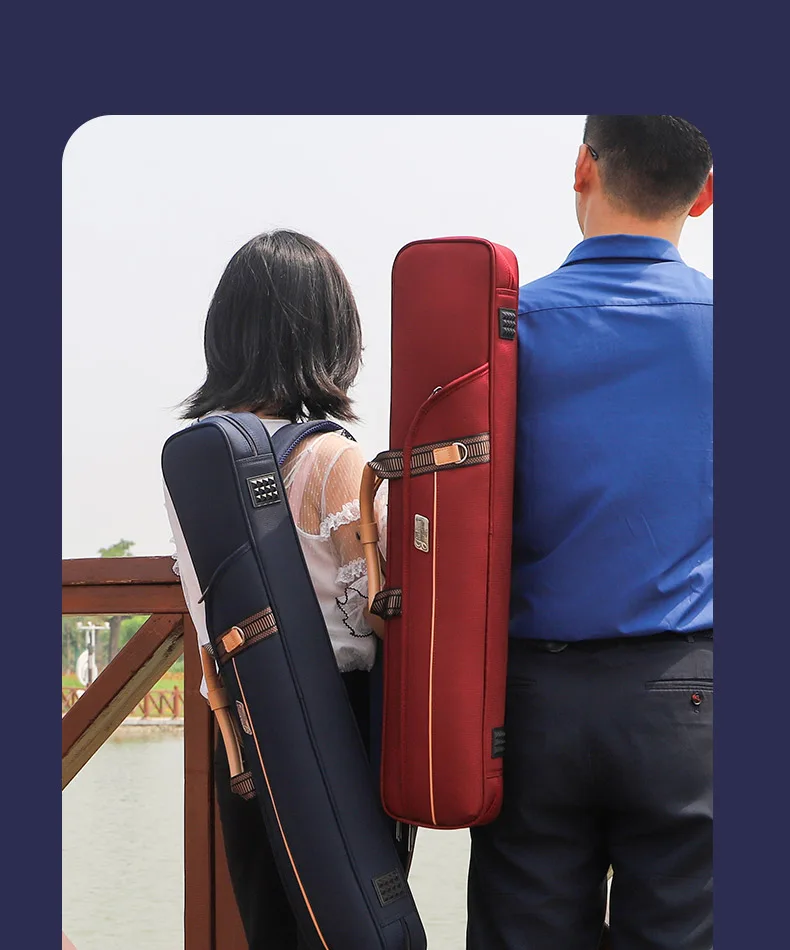 Durable portable Oxford fabric waterproof fabric wear resistance good simple snooker cue bag soft billiard cue case