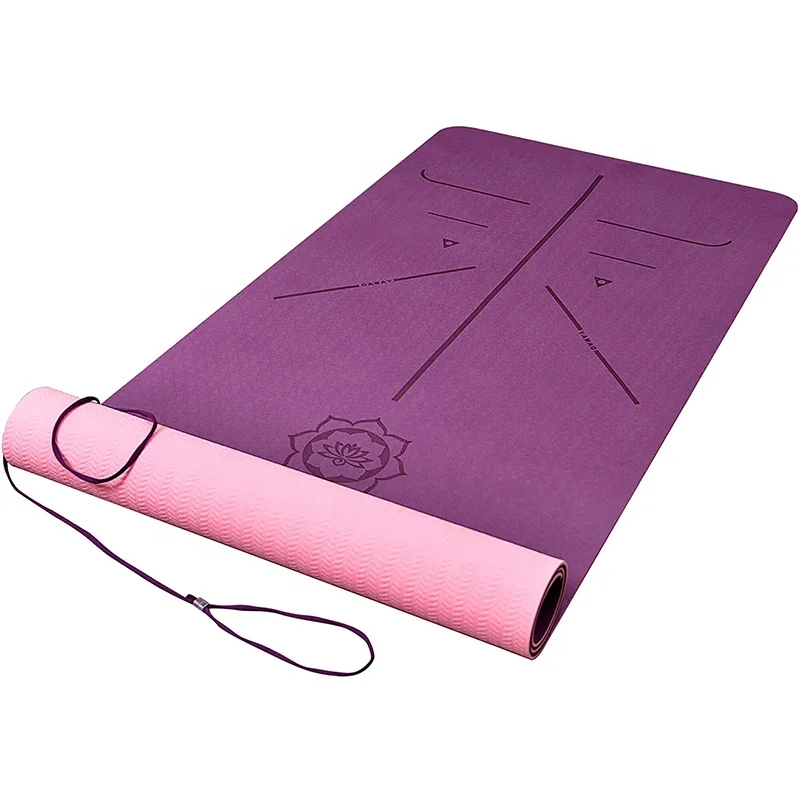 New Goods Fashion Design Non Slip Tpe Yoga Mat Eco Friendly Material Mat For Fitness