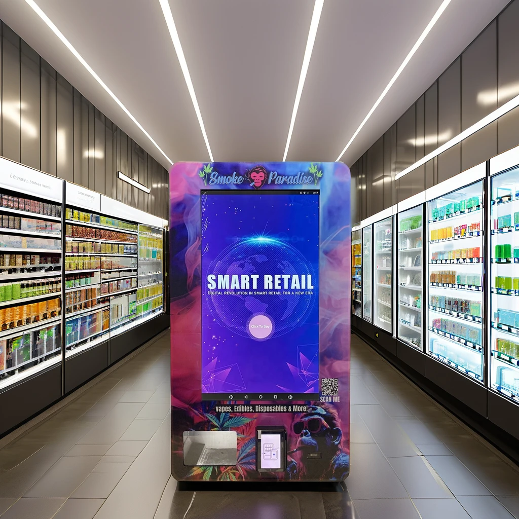 Fully Automatic 32 inch touch screen Mini wall mounted vending machine automatic  condom vending machine