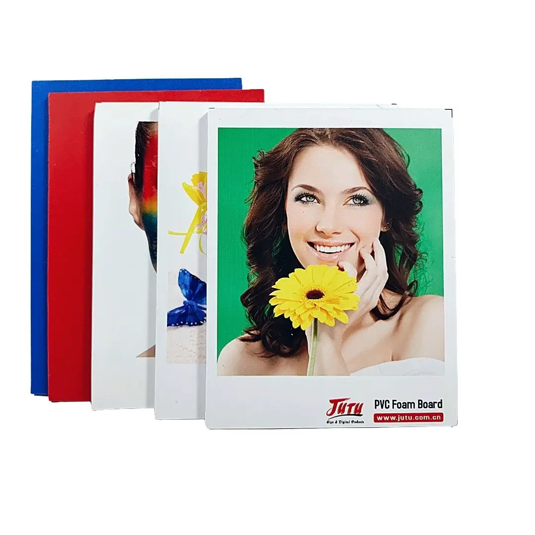JUTU high density white PVC foam sheet white 5mm expanded PVC celuka sheet for sell