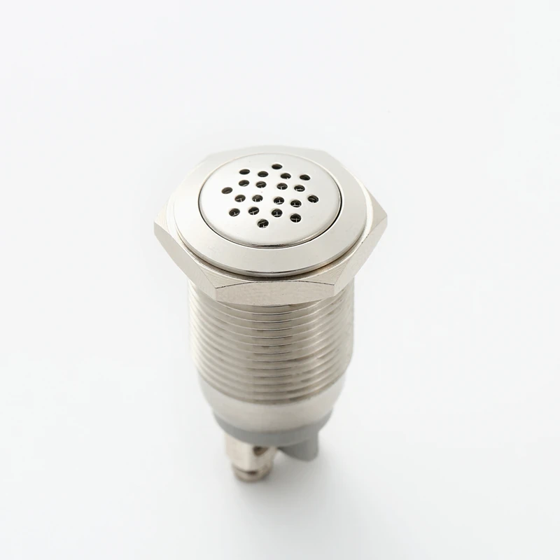 16mm stainless steel  metal continuous sound Buzzer alarm (PM161B-M/12V)
